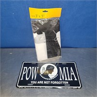 3X5 Come and Take It Flag and POW MIA Plate