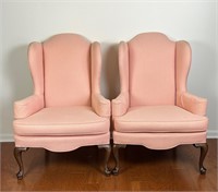 2 VTG WING BACK CHAIRS