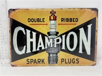 Metal sign- Champion Spark Plugs