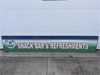 Sign- Snack Bar & refreshments