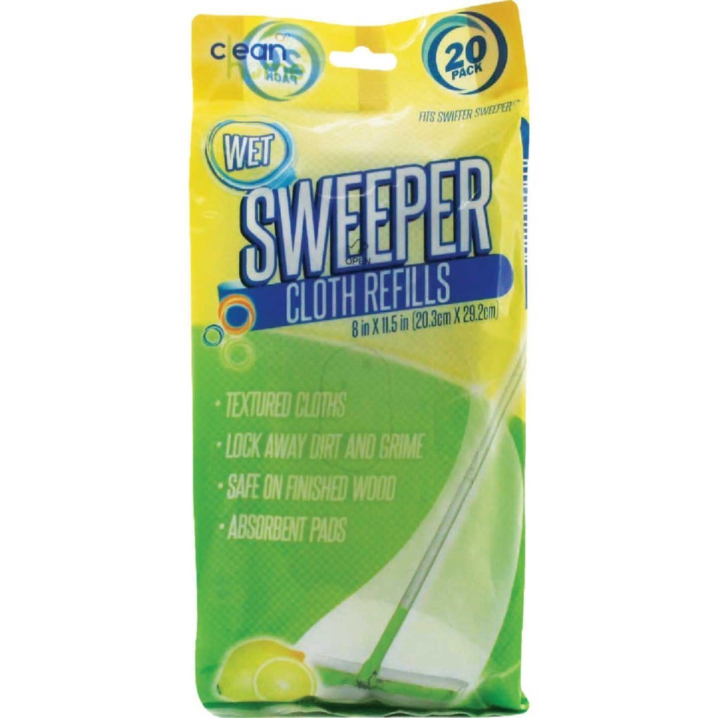 Wet Sweeper Cloth Refills -Fits Swiffer Case of 24