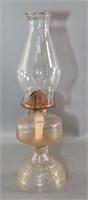 Vintage Pressed Glass Oil Lamp
