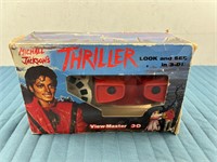 MICHAEL JACKSON THRILLER 3-D VIEWER VINTAGE