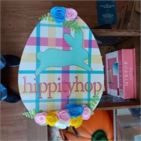 Laser Cut Hippity Hop Easter Sign