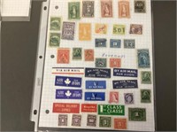 Canada revenues stamps