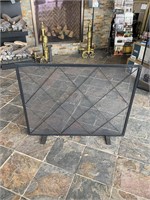 Style Selection Flat Fireplace Screen
