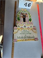 Micki & Maude Cardboard Advertising
