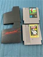 2X NINTENDO VINTAGE VIDEO GAMES W/ GOLF