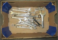 Box of wrenches. Sizes range from 8mm to 1 5/16".