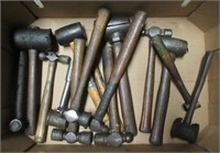 (15) Various hammers including ball-peen, mallet,