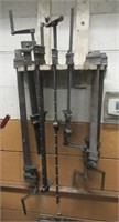 (7) Bar clamps. Largest measures 25".