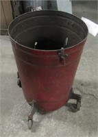 Rolling bucket with contents that includes