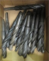 (17) Large drill bits. Sizes range 1 17/64" to 1