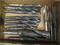 (12) Large drill bits. Sizes range 1 19/64" to 2