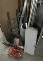 Square-D electrical box, various round stock,
