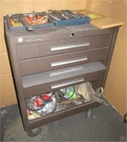 4-drawer Kennedy rolling tool box with contents