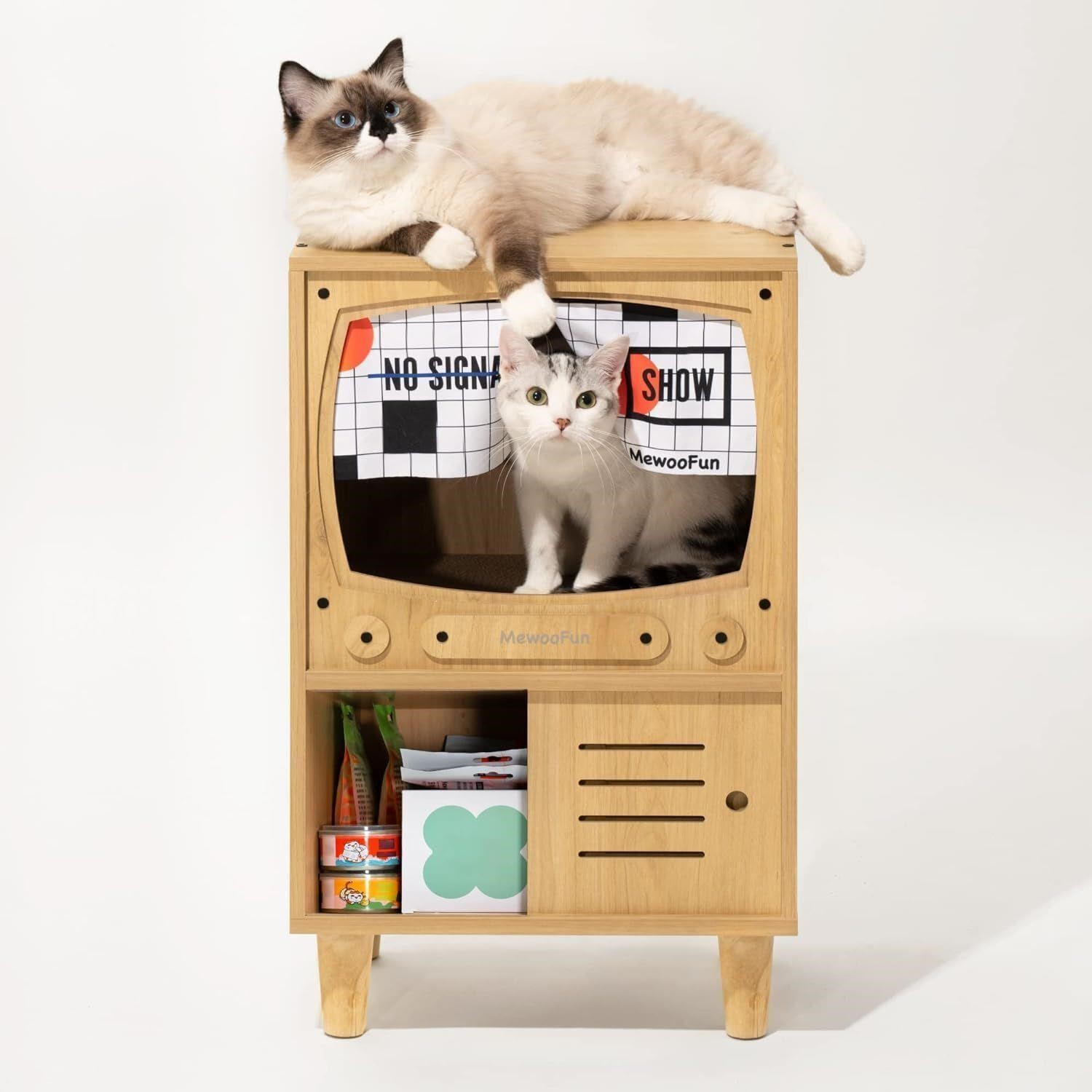 Cat scratch TV stand