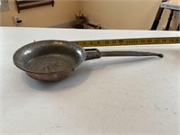 Antique copper skillet