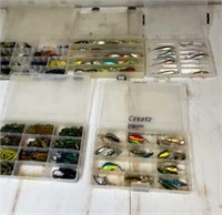 Assorted lures with boxes