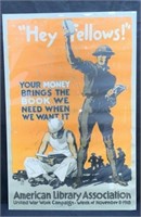 Authentic WWI Poster -American Library Association