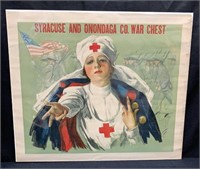 Authentic WWI War Chest Poster by Harrison Fisher