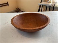 Antique 10” wood mixing bowl