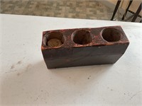 3 hole sugar mold candle holder