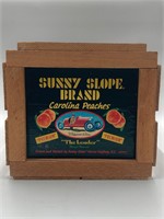 Sunny Slope Brand Carolina Peaches Fruit Crate