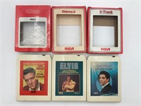 Set Of Three Elvis Presley 8-Track Tapes