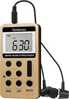 30$-Retekess V112 Portable AM FM Pocket Radio