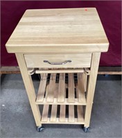 Great Maple Rolling Kitchen Utility Cart