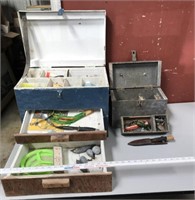 Full Vintage Fishing Lure Boxes, Some Vntg. Lures