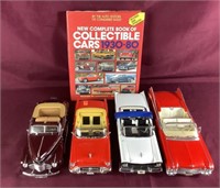 4 Die Cast Car Models of Older Cars & Collectible