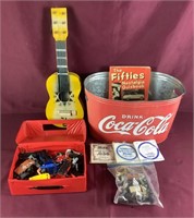 Lot Of Collectibles Includes Coke Container,