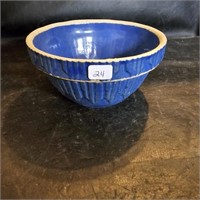 Blue Stoneware Bowl 6 in Diameter