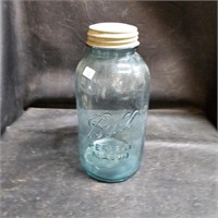 1/2 Gallon Blue Ball Jar with Zinc Lid