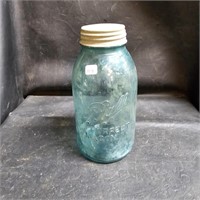 1/2 Gallon Blue Ball Jar with Zinc Lid