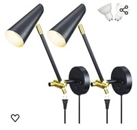 Plug in Wall Light Swing Arm - 2 Pack