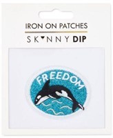 Orca Iron-On "FREEDOM" Patch - 2 pack
