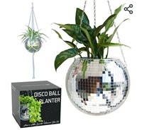 Disco Ball Planter 10"