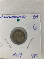 1917 Newfoundland Small 5 Cent