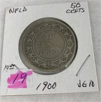 1900 Newfoundland 50 Cent Coin