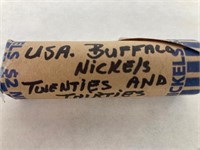 Full Roll of USA Buffalo Nickels