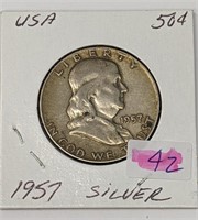 1957 USA Half Dollar