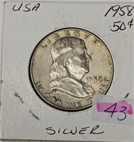 1958 USA Half Dollar