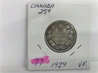 1929 Canada Quarter