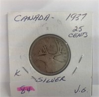 1937 Canada Quarter