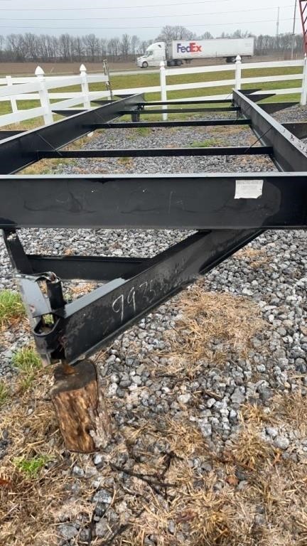 APPOX 36 foot trailer frame with one axle