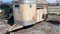 Chevalier 15 foot bumper hitch livestock trailer