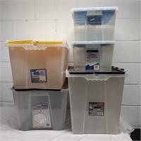 Storage Totes with Hinged Lids  -YB